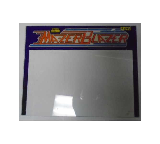 MAZER BLAZER Arcade Machine Game Monitor Bezel Artwork Graphic GLASS for sale #X49  