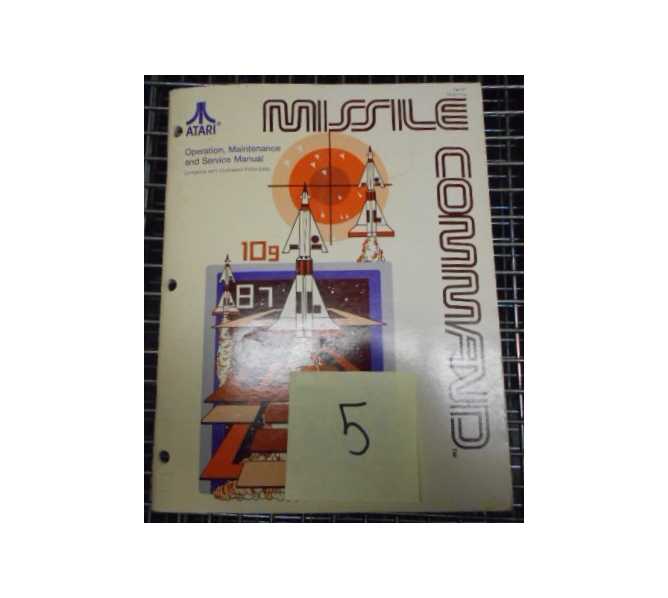 MISSILE COMMAND Video Arcade Machine Game Operations, Maintenance & Service Manual for sale by ATARI #5