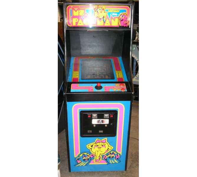 Ms Pac Man Original Upright Arcade Machine Game For Sale The