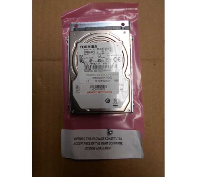 Merit Megatouch 2012 SATA Hard Drive for Later Models  