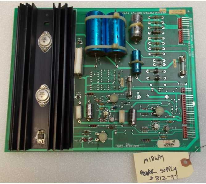 Midway Power Supply Arcade Machine Game PCB Printed Circuit Board #812-97 