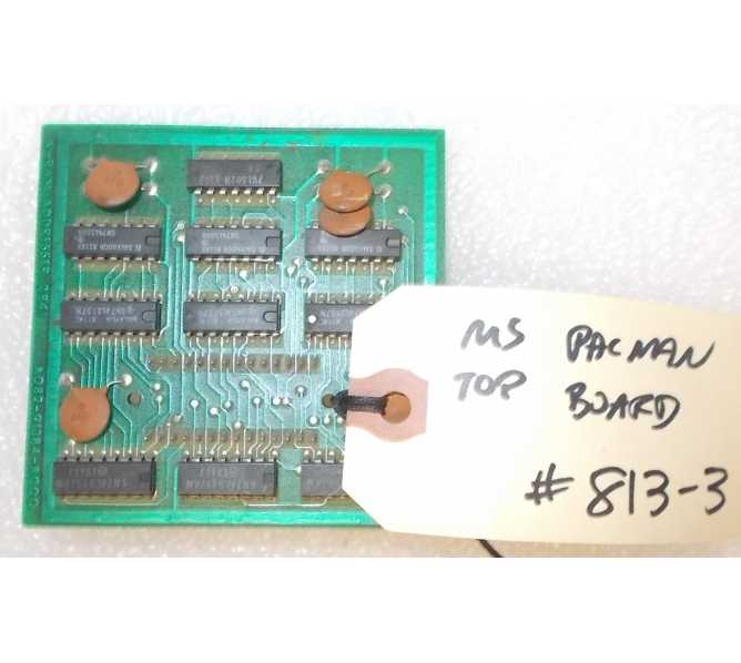 MS. PAC-MAN PACMAN Video Arcade Machine Game PCB Printed Circuit Board #813-3 for sale 