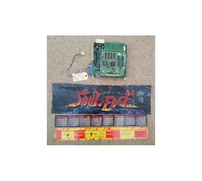 NAMCO SOUL EDGE Arcade Machine Game PCB Printed Circuit Board w AUX CONNECTOR, HEADER & 2 INSTRUCTION CARDS #5135 for sale 