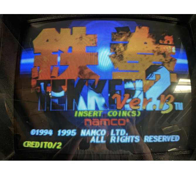 NAMCO TEKKEN 2 VERSION B Arcade Machine Game PCB Printed Circuit Board with AUX CONNECTOR #5126 for sale  