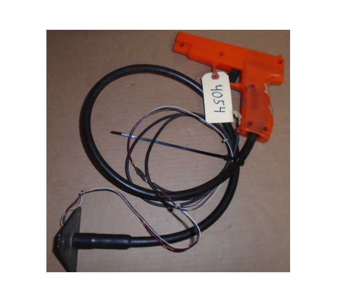 NAMCO TIME CRISIS 1, II, 3 / POINT BLANK 1 & 2 Arcade Machine Game GUN with HAPP CONTROL CABLE #4054 for sale 