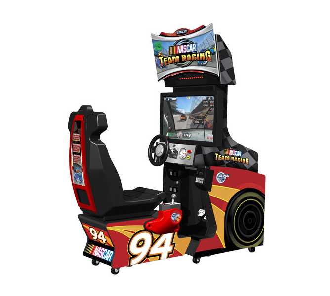 NASCAR Team Racing Sit-down Arcade Machine Game for sale by Global VR  