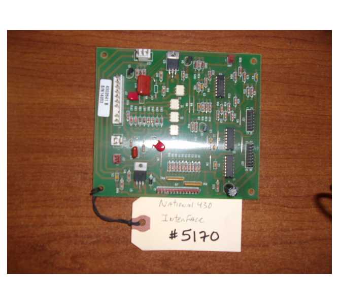 NATIONAL VENDORS 430 COLD FOOD Vending Machine PCB Printed Circuit INTERFACE Board #5170 for sale 