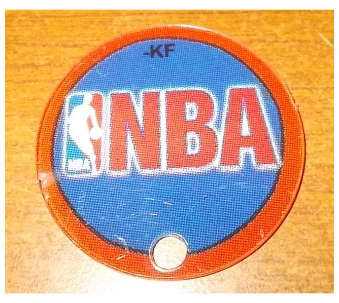 NBA Authentic Pinball Promotional Key Fob Keychain Plastic - Stern