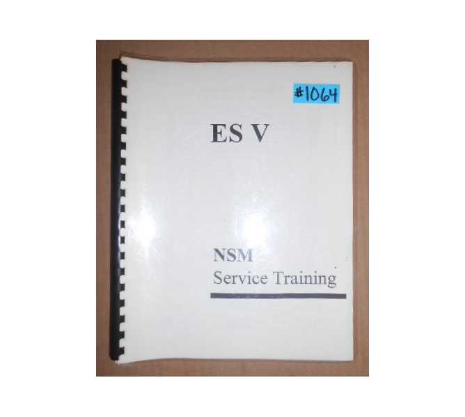 NSM Jukebox ES V SERVICE TRAINING MANUAL #1064 for sale  