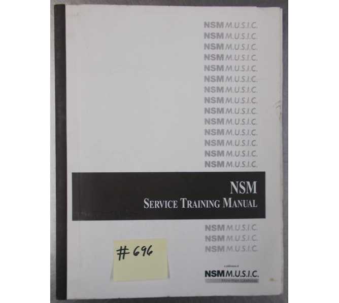 NSM Jukebox Machine Service Training Manual #696 for sale 