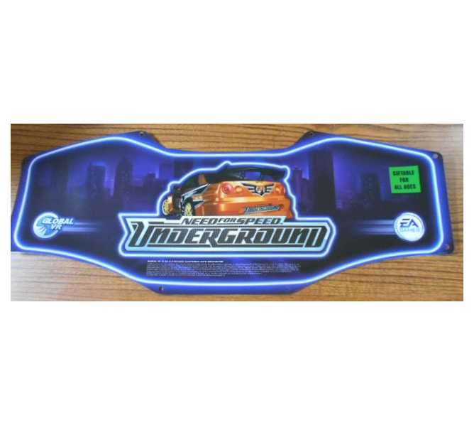 Need For Speed Underground Arcade Machine Game Header for sale #2 