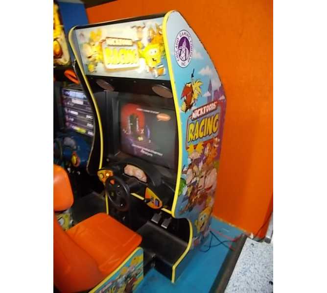 Nicktoons Racing Sit Down Arcade Machine Game For Sale Flat