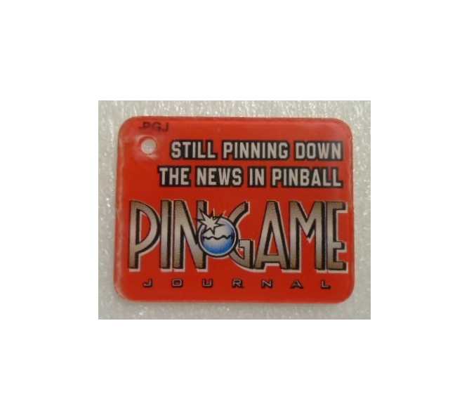 PIN GAME Original Pinball Machine Promotional Key Fob Keychain Plastic for sale 