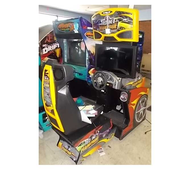 GLOBAL VR REDLINE RAMPAGE 32" Arcade Machine Game for sale 