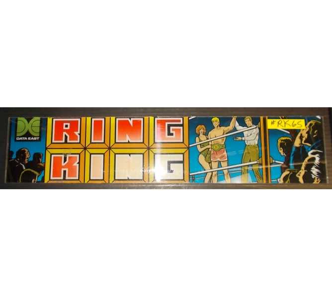 RING KING Arcade Machine Game Overhead Marquee Header for sale #RK65 by DATA EAST 