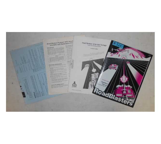 ROAD BLASTERS Arcade Machine Game OPERATORS MANUAL with ILLUSTRATED PARTS LISTS & SCHEMATICS #801 for sale 