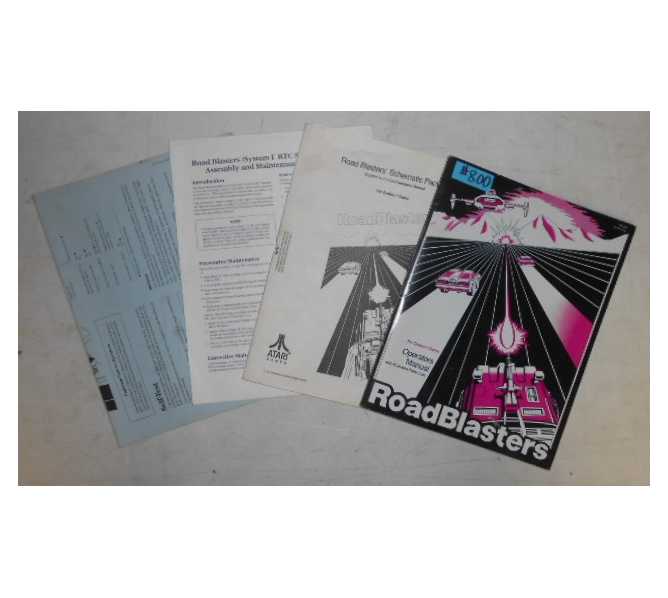 ROAD BLASTERS Arcade Machine Game OPERATORS MANUAL with ILLUSTRATED PARTS LISTS, SCHEMATICS & MORE #800 for sale 