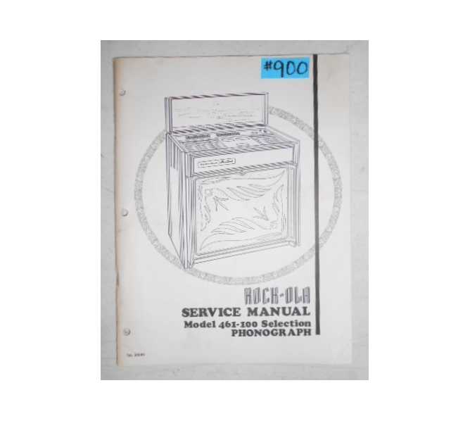 ROCK-OLA MODEL 461 Jukebox SERVICE MANUAL #900 for sale  