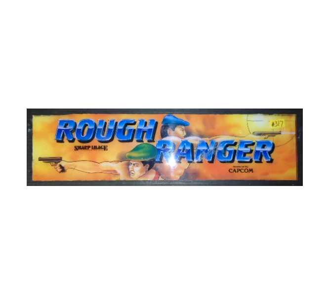 ROUGH RANGER Arcade Machine Game PLEXIGLASS Overhead Header Marquee #317  