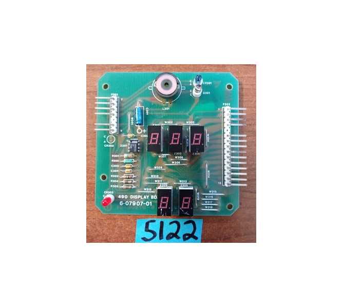 ROWE 490 SNACK Vending Machine PCB Printed Circuit DISPLAY Board #RO01060790701 (5122) for sale 
