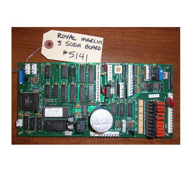 ROYAL MERLIN 3 SODA Vending Machine PCB Printed Circuit Board #5141 for sale 