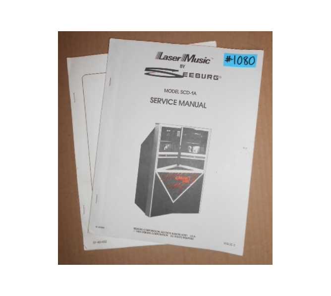 SEEBURG MODEL SCD-1A Jukebox SERVICE MANUAL & INSTALLATION and OPERATION MANUAL #1080 for sale 