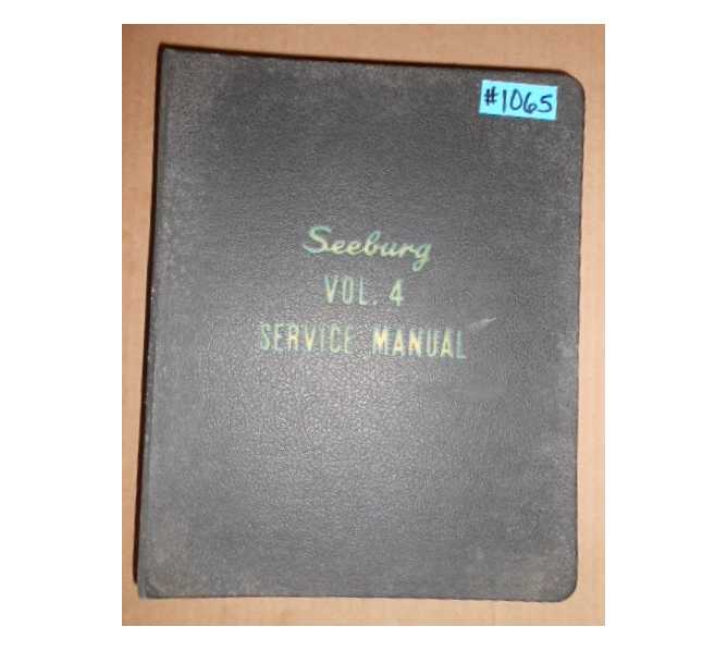 SEEBURG VOL. 4 Jukebox SERVICE MANUAL #1065 for sale  