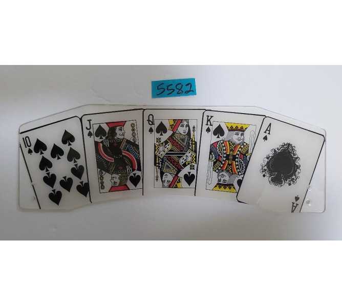 SEGA MAVERICK Pinball Machine Game ROYAL FLUSH TOPPER #830-5466-18 (5582) for sale 