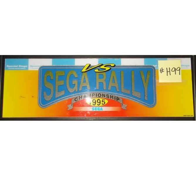 SEGA RALLY CHAMPIONSHIP Arcade Machine Game Overhead Marquee Header for sale #H99  