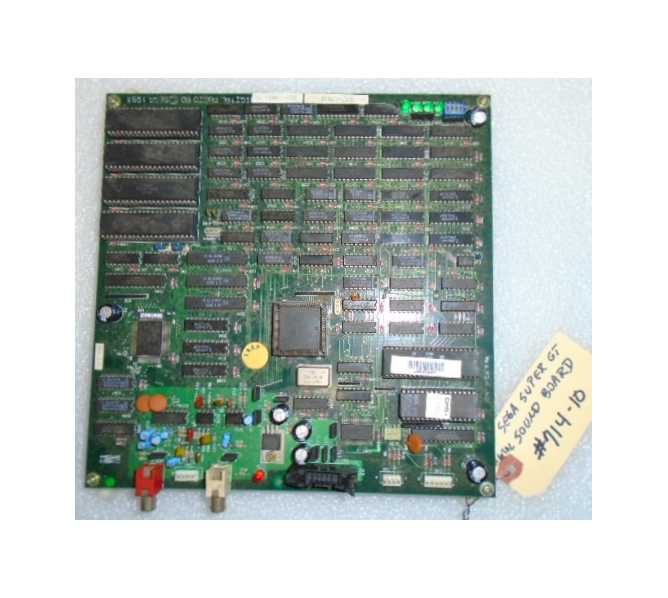 SEGA SUPER GT Arcade Machine Game PCB Printed Circuit SOUND Board #714-10 for sale  