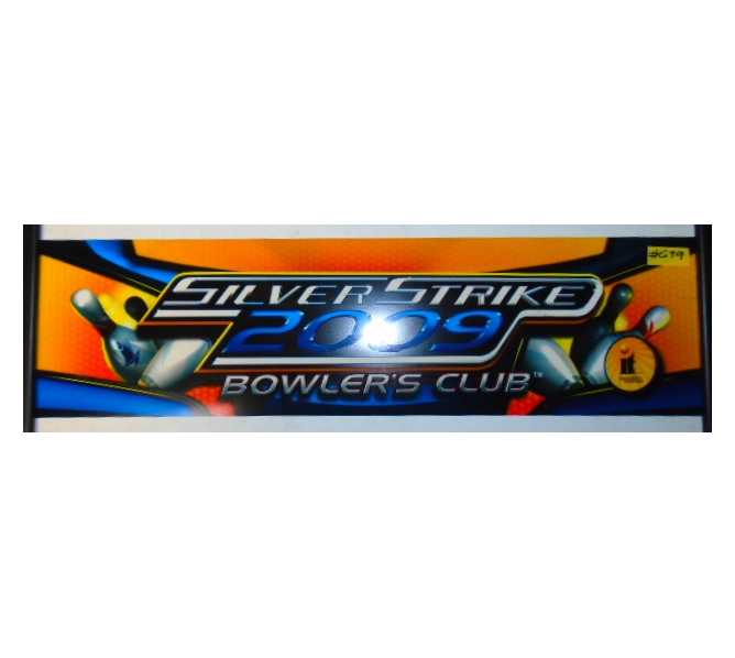 SILVER STRIKE BOWLER'S CLUB 2009 Arcade Game Machine Vinyl HEADER #G99 for sale by IT 