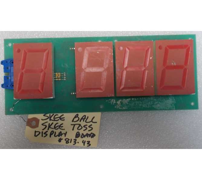 SKEE TOSS Arcade Game DISPLAY Board - #813-43 