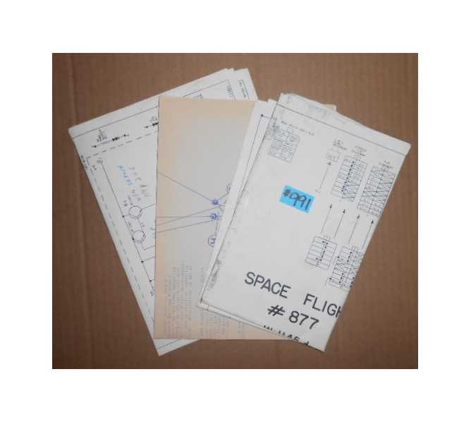 SPACE FLIGHT Pinball Machine Game SCHEMATICS & MORE #991 for sale  