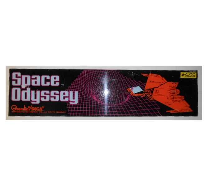 SPACE ODYSSEY Arcade Machine Game Overhead Header Marquee #G55 for sale by GREMLIN/SEGA 