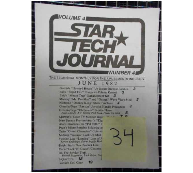 STAR TECH JOURNAL VOLUME 4 NUMBER 4 JUNE 1982 Technical Monthly Publication #34
