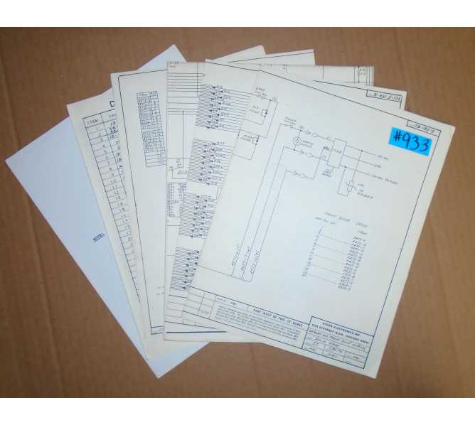 STARS Pinball Machine Game SCHEMATICS #933 for sale  