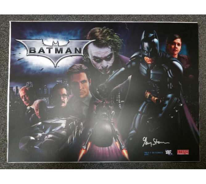 STERN BATMAN Pinball Machine Game Translite Backbox Artwork