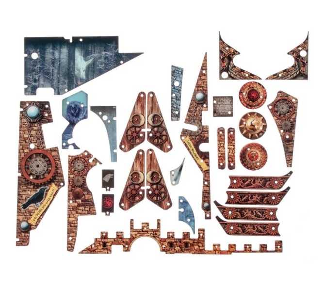 STERN GAME OF THRONES PREMIUM Pinball Machine Complete Plastic Set #803-5000-G6 