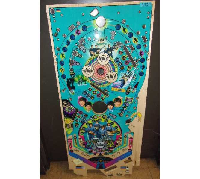 STERN THE BEATLES Pinball Machine Game Playfield Production Reject #5339 for sale  