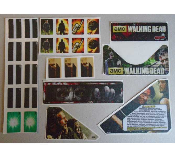 STERN THE WALKING DEAD Pinball Machine Game 26 Piece Decal Set