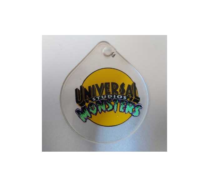 STERN UNIVERSAL STUDIOS MONSTERS Original Pinball Machine Promotional Key Fob Keychain Plastic for sale  