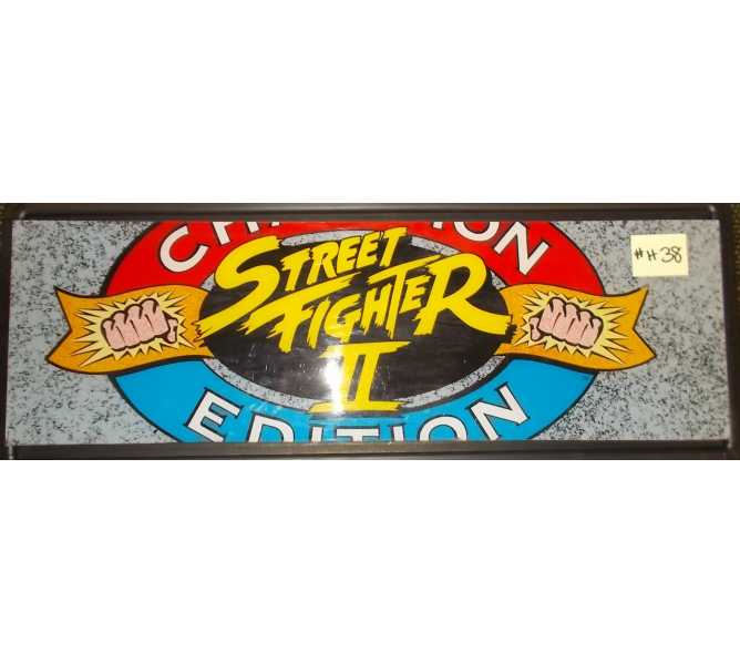 STREET FIGHTER II CHAMPION EDITION Arcade Machine Game Overhead Header for sale by CAPCOM 