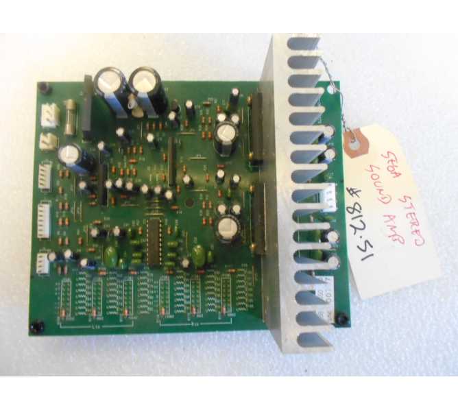 Sega Stereo Sound Amp Arcade Machine Game PCB Printed Circuit Board #812-51