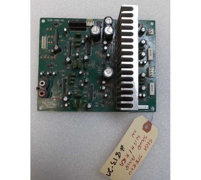 Sega Stereo Sound Amp with RCA Jacks Arcade Machine Game PCB Printed Circuit Board #813-27