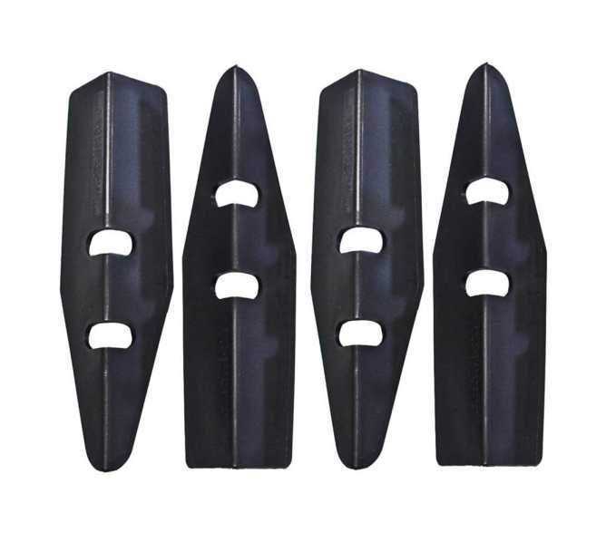 Set of 4 Black PinCab Pinball Machine Leg Protectors for sale 