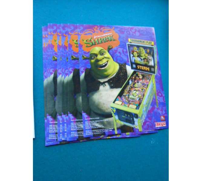 SHREK Pinball Machine Game Original Sales Promotional Flyer