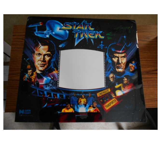 STAR TREK Pinball Machine Game Translite Backbox Artwork