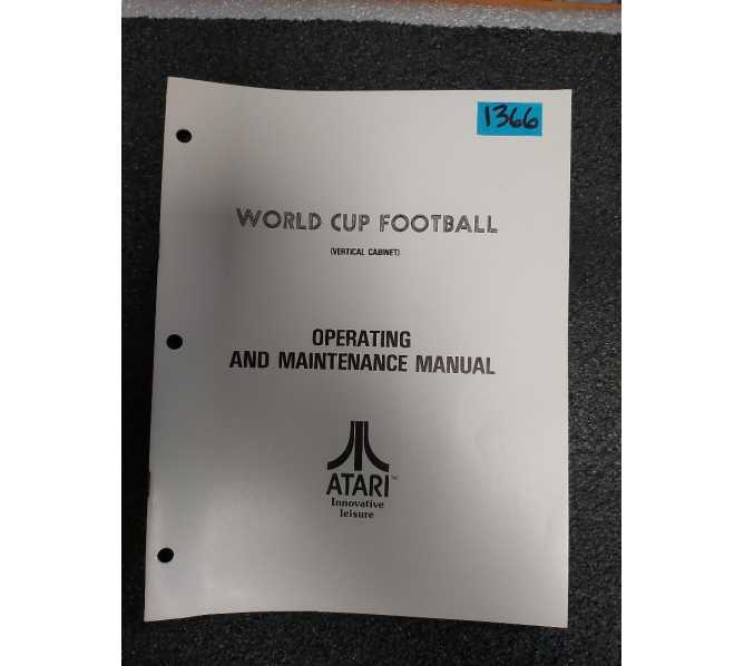 TAITO WORLD CUP FOOTBALL (VERTICAL CABINET) Arcade Machine Operating and Maintenance Manual #1366 for sale