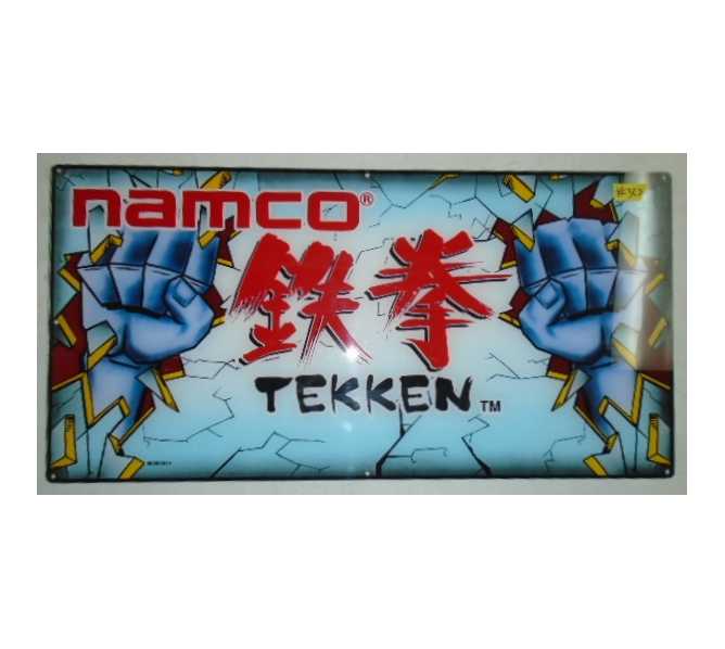 TEKKEN Arcade Machine Game Overhead Header PLEXIGLASS Marquee for sale #323 by NAMCO  