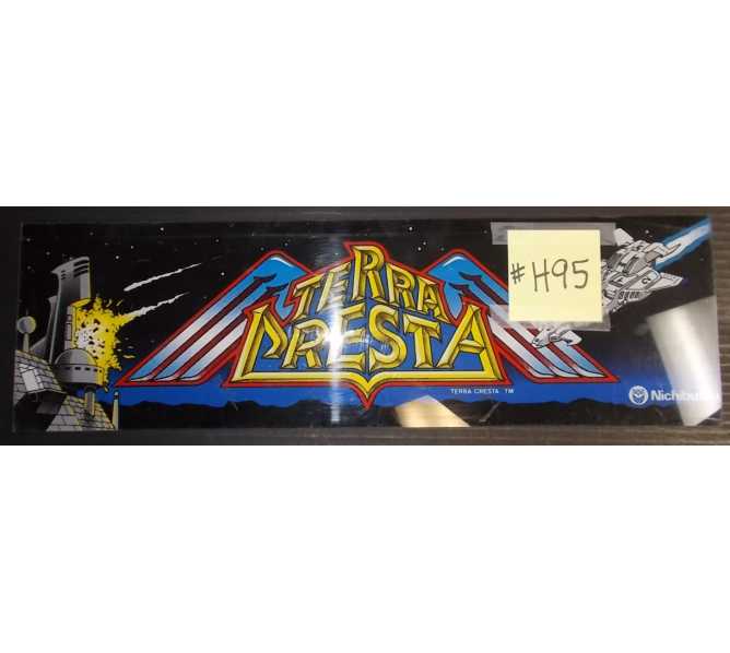TERRA CRESTA Arcade Machine Game Overhead Marquee Header for sale #H95 by NICHIBUTSU  